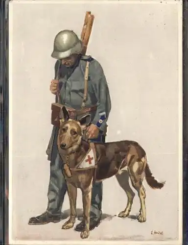 Rotes Kreuz Soldat Hund Bundesfeier Schweiz / Rotes Kreuz /