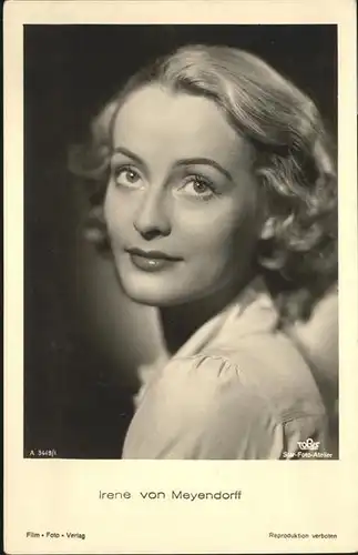 Schauspieler Irene von Meyendorff A 3449/1 / Kino und Film /