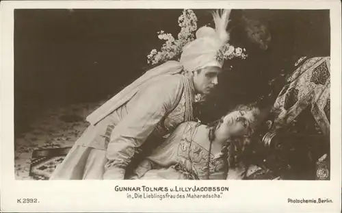 Verlag Photochemie Nr. Gunnar Tolnaes Die Lieblingsfrau des Maharadscha Lilly Jacobsson K 2992 / Kino und Film /