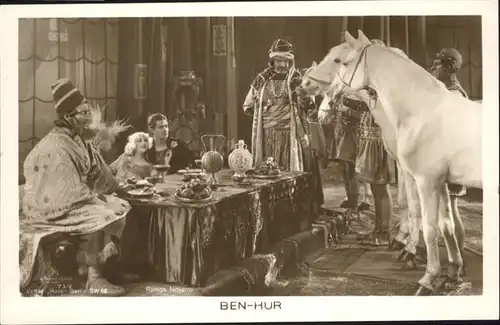 Verlag Ross Nr. Ben-Hur Pferd Schimmel Ramon Novarro 73/2 / Kino und Film /