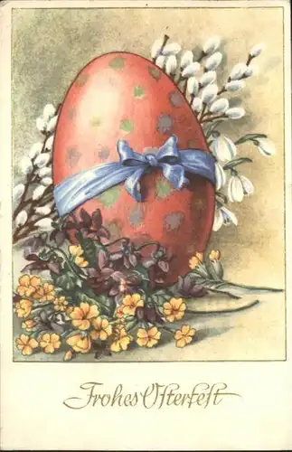 Ostern Easter Paques Osterei Blumen / Greetings /