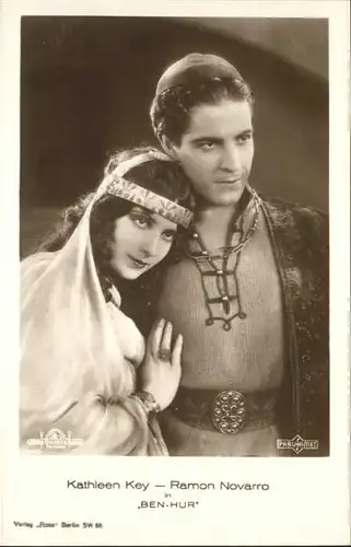 Verlag Ross Nr. Kathleen Key Ramon Novarro Ben-Hur  / Kino und Film /