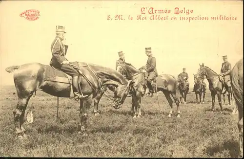 Militaria Belgien Pferde S. M. le Roi Albert / Militaria /