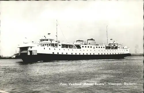 Dampfer Binnenschifffahrt Veerboot Prinses Beatrix Vlissingen Breskens / Schiffe /