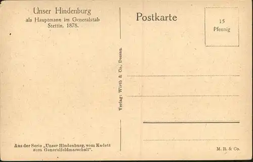 Politiker Hindenburg Stettin / Politik /