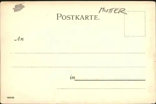 Mutter K. Burg Nuernberg / Kuenstlerlitho /