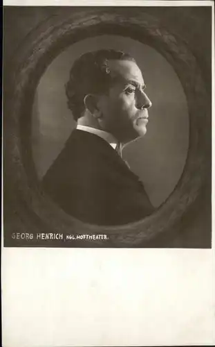 Schauspieler Georg Heinrich / Kino und Film /