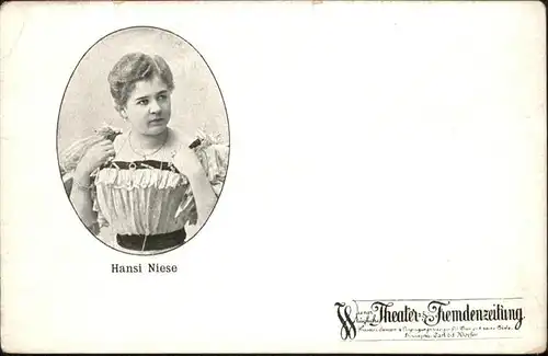 Schauspieler Hansi Niese / Kino und Film /