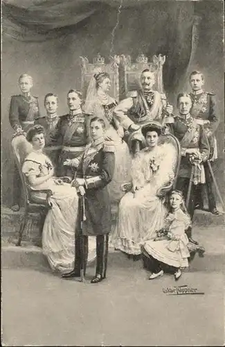 Wilhelm II Familienportait / Persoenlichkeiten /