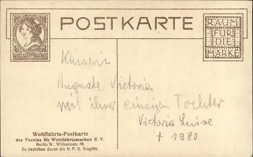 Adel Preussen Kaiserin Auguste Viktoria Luise / Koenigshaeuser /