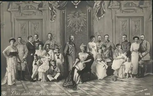 Wilhelm II Familie Kaiserhaus / Persoenlichkeiten /