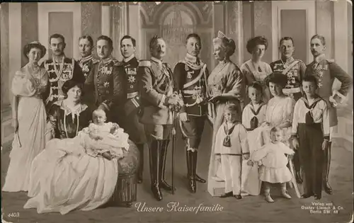 Wilhelm II Kaiserfamilie / Persoenlichkeiten /