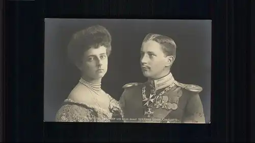 Adel Preussen Prinz Eitel Friedrich Herzogin Sophie Charlotte / Koenigshaeuser /