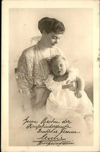 Adel Preussen Prinzessin Cecilie Tochter / Koenigshaeuser /