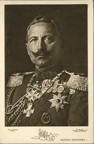 Wilhelm II Militaria / Persoenlichkeiten /