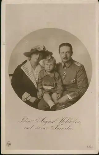 Adel Preussen Prinz August Wilhelm Familie / Koenigshaeuser /