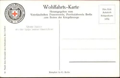 Wilhelm II Rotes-Kreuz Schlacht Pferde / Persoenlichkeiten /