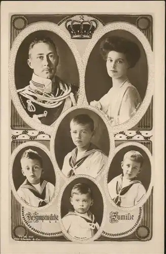 Adel Preussen Kronprinzessin Cecilie Kronprinz Friedrich Wilhelm Kinder Familie / Koenigshaeuser /