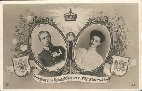 Adel Preussen Kronprinzessin Cecilie Kronprinz Friedrich Wilhelm  / Koenigshaeuser /