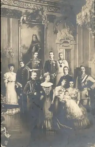 Adel Preussen Wilhelm II Kaiserin Auguste Viktoria Kinder Familie / Koenigshaeuser /