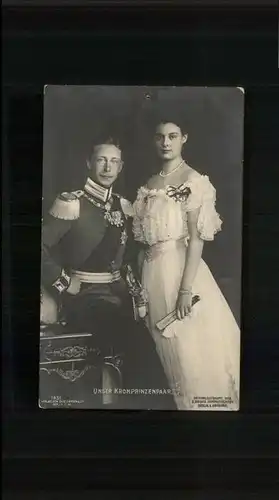 Adel Preussen Kronprinzessin Cecilie Kronprinz Friedrich Wilhelm  / Koenigshaeuser /