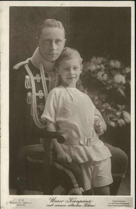 Adel Preussen Kronprinz Friedrich Wilhelm Sohn Kind / Koenigshaeuser