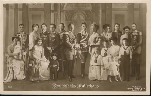 Adel Preussen Kaiserhaus Wilhelm II Kaiserin Auguste Viktoria Kronprinzessin Cecilie Kronprinz Friedrich Wilhelm  / Koenigshaeuser /