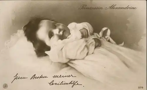 Adel Preussen Prinzessin Alexandrine Cecilienhilfe / Koenigshaeuser /