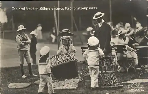 Adel Preussen Prinzen Soehne Kinder / Koenigshaeuser /