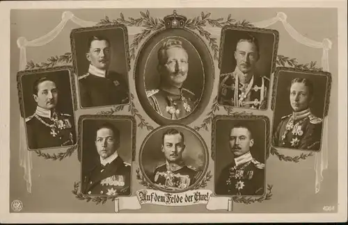 Wilhelm II Kronprinz Friedrich Wilhelm Soehne Prinzen / Persoenlichkeiten /