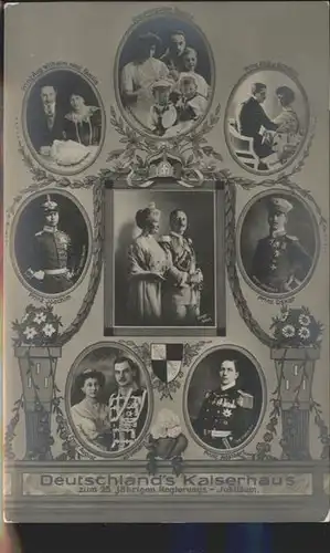 Wilhelm II Kaiserin Auguste Viktoria Kaiserhaus Regierungsjubilaeum / Persoenlichkeiten /
