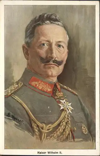 Wilhelm II Kuenstler Hornert Militaria / Persoenlichkeiten /