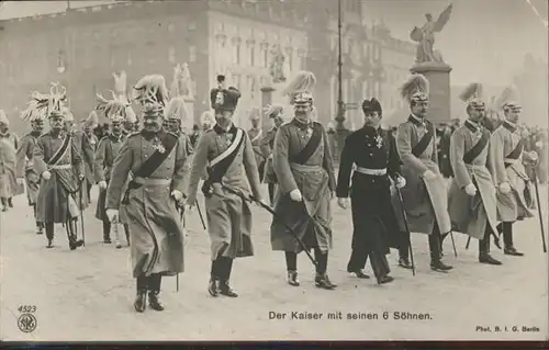 Wilhelm II Soehne Prinzen  / Persoenlichkeiten /