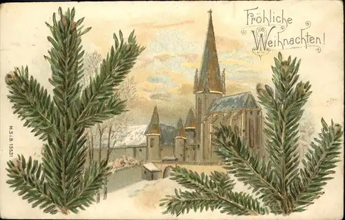 Weihnachten Kirche / Greetings /