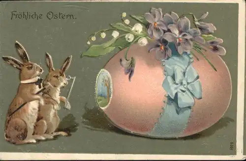Ostern Easter Paques Osterei Hasen / Greetings /