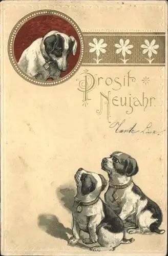 Neujahr Hunde / Greetings /