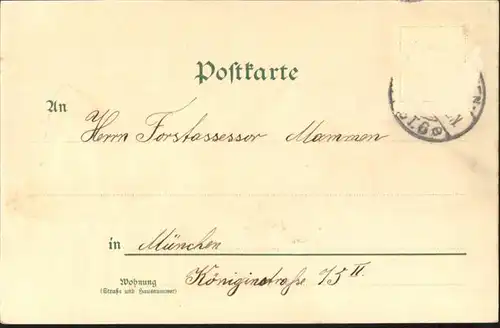 Mailick Pferde Kutschen Pfingsten  / Kuenstlerlitho /