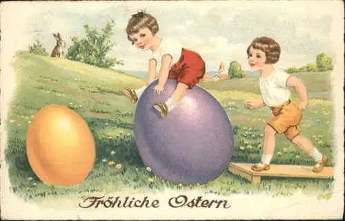 Ostern Easter Paques Kinder Osterei Sport / Greetings /