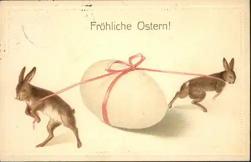 Ostern Easter Paques Osterei Hasen / Greetings /