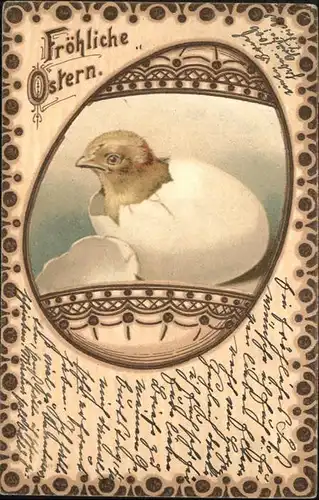 Ostern Easter Paques Kueken Osterei / Greetings /