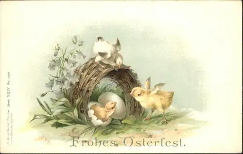 Ostern Easter Paques Kueken / Greetings /