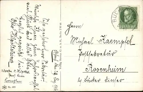 Neujahr Schlitten Kind / Greetings /