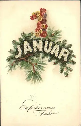 Neujahr Datum / Greetings /