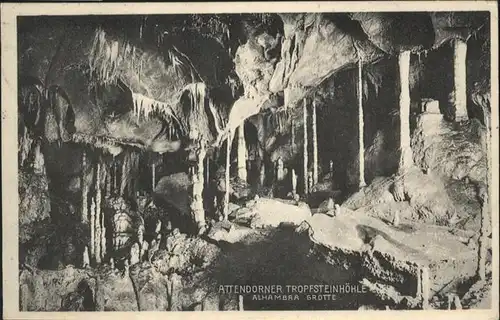 Hoehlen Caves Grottes Attendorn Tropfstein Alhambra Grotte / Berge /