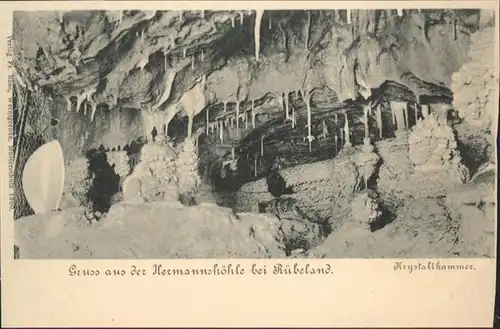 Hoehlen Caves Grottes Hermannshoehle Krystallkammer Ruebeland Tropfstein  / Berge /