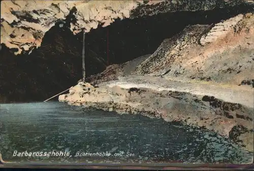 Hoehlen Caves Grottes Barbarossahoehle  / Berge /