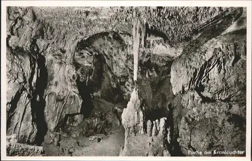 Hoehlen Caves Grottes Kronleuchter Karlshoehle Baerenhoehle Tropfstein  / Berge /