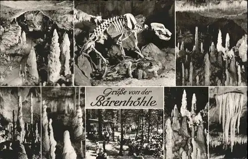 Hoehlen Caves Grottes Baerenhoehle Tropfsteinhoehle  / Berge /