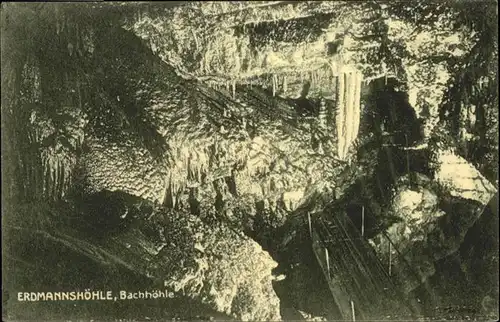 Hoehlen Caves Grottes Erdmannshoehle Bachhoehle / Berge /