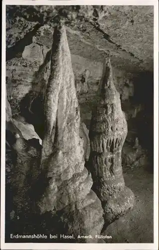 Hoehlen Caves Grottes Erdmannshoehle Hasel Ofen Tropfsteinhoehle  / Berge /